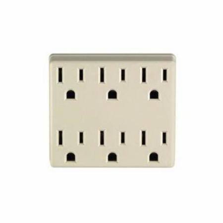 LEVITON Ivory Grnd Adapter 6ADPT-I